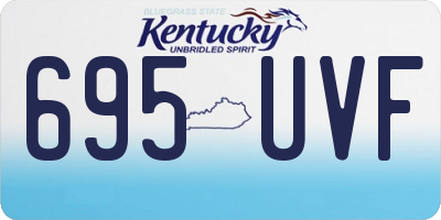 KY license plate 695UVF