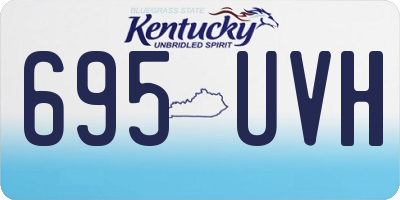 KY license plate 695UVH