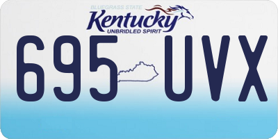 KY license plate 695UVX