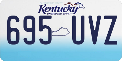 KY license plate 695UVZ