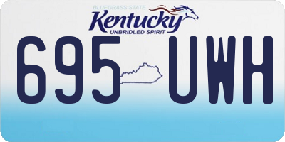 KY license plate 695UWH