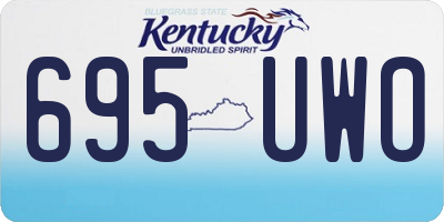 KY license plate 695UWO