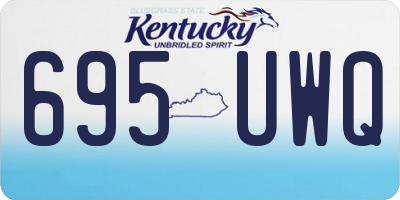 KY license plate 695UWQ