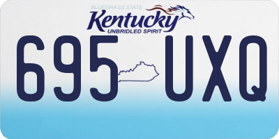 KY license plate 695UXQ