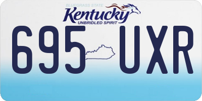 KY license plate 695UXR