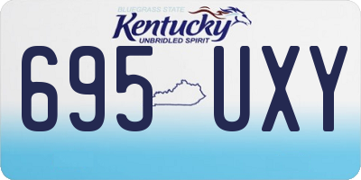 KY license plate 695UXY