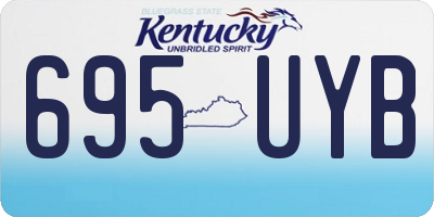 KY license plate 695UYB