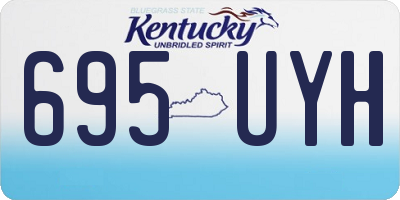 KY license plate 695UYH