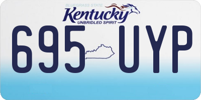 KY license plate 695UYP