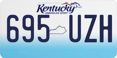 KY license plate 695UZH