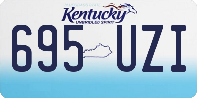 KY license plate 695UZI