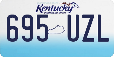 KY license plate 695UZL