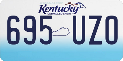 KY license plate 695UZO