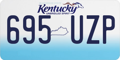 KY license plate 695UZP