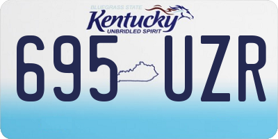 KY license plate 695UZR
