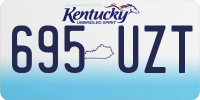 KY license plate 695UZT