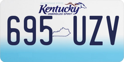 KY license plate 695UZV
