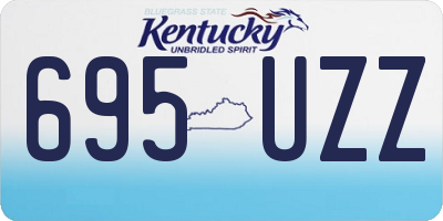 KY license plate 695UZZ