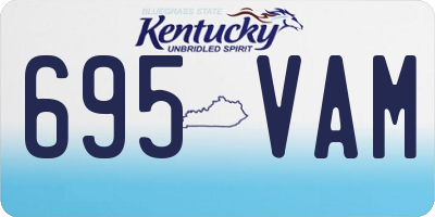 KY license plate 695VAM