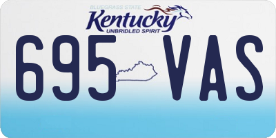 KY license plate 695VAS