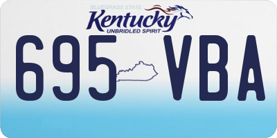 KY license plate 695VBA