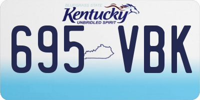 KY license plate 695VBK