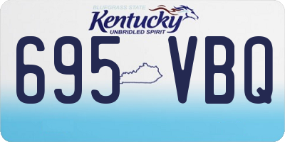 KY license plate 695VBQ