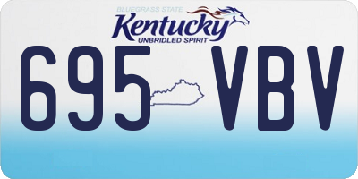 KY license plate 695VBV