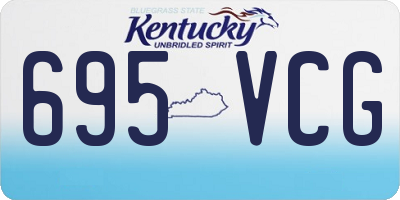 KY license plate 695VCG