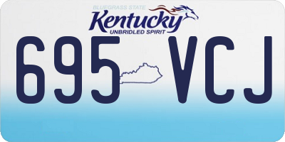 KY license plate 695VCJ