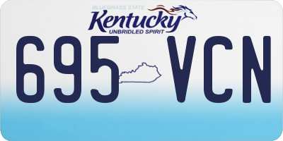 KY license plate 695VCN