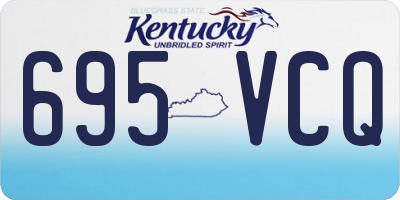 KY license plate 695VCQ