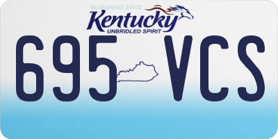 KY license plate 695VCS