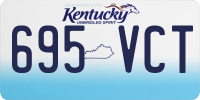 KY license plate 695VCT