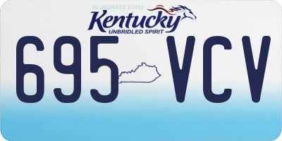 KY license plate 695VCV