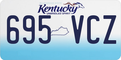 KY license plate 695VCZ