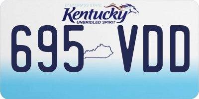 KY license plate 695VDD