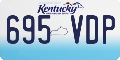KY license plate 695VDP