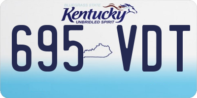KY license plate 695VDT