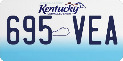 KY license plate 695VEA