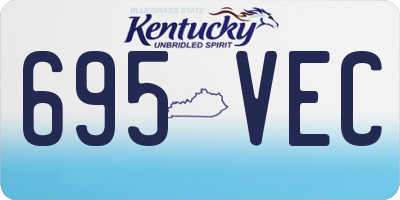 KY license plate 695VEC