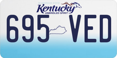KY license plate 695VED