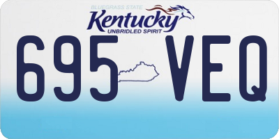KY license plate 695VEQ