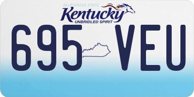 KY license plate 695VEU