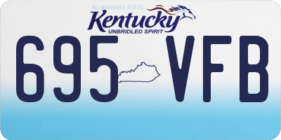 KY license plate 695VFB