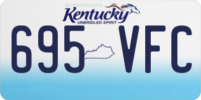 KY license plate 695VFC