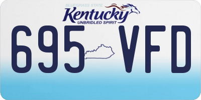 KY license plate 695VFD