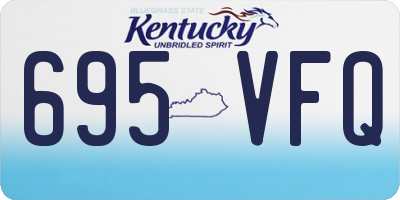KY license plate 695VFQ