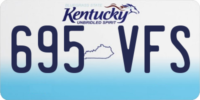 KY license plate 695VFS