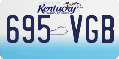 KY license plate 695VGB